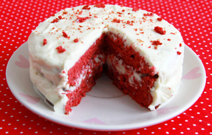 red velvet bachelorette cake