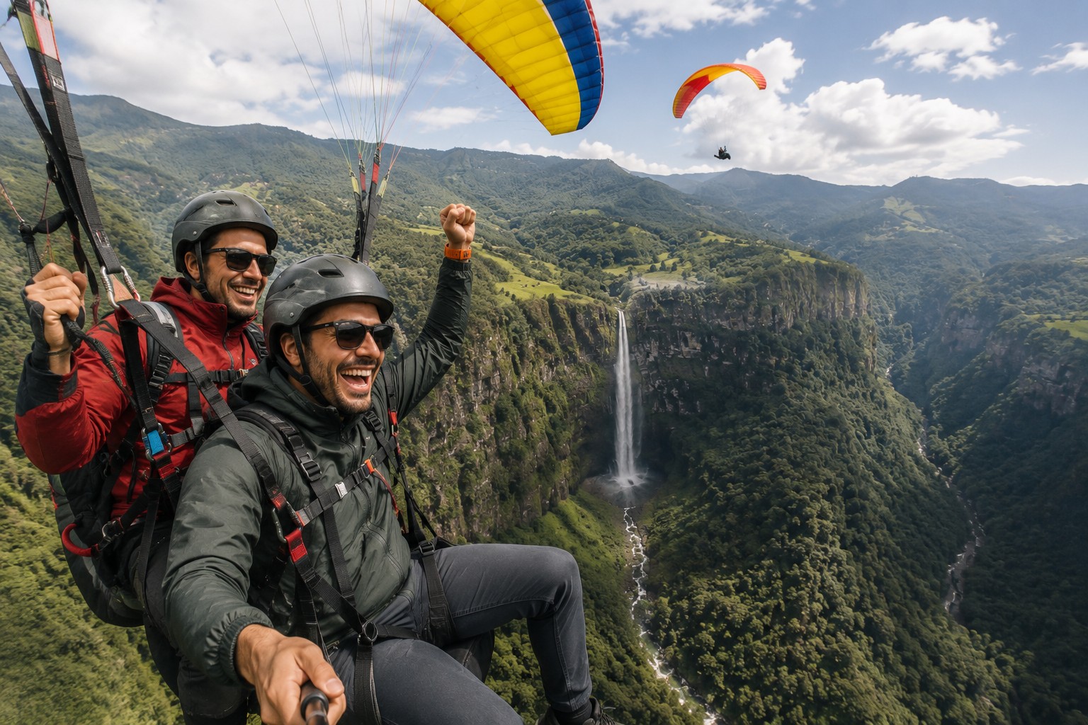 Medellin Bachelor Party Paragliding