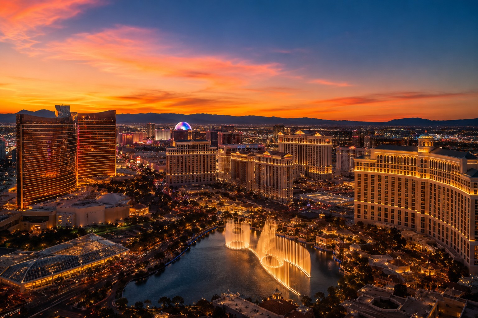 Las Vegas Strip Golden Hour Bachelorette