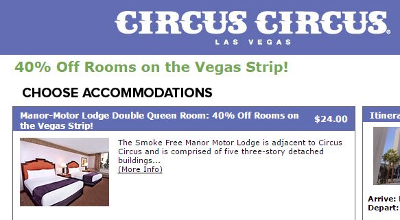 Circus Circus Vegas Cheapest Rates