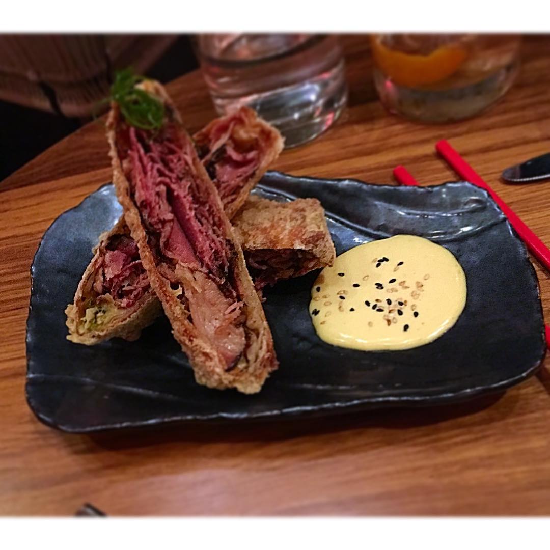 Grutman Pastrami Egg Rolls at Komodo