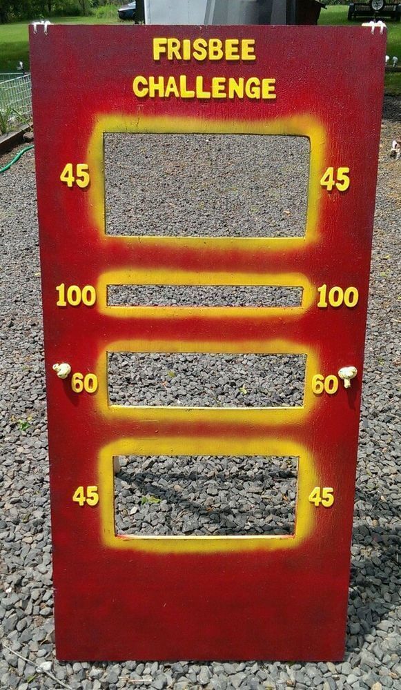 Carnival Game Frisbee Toss Game #Homemade #Any