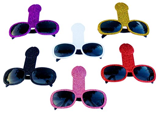 6 PACK - Glitter Horn Party Glasses – Bachelorette Party Favors, Supplies, and Decorations - Bridal Shower Supplies