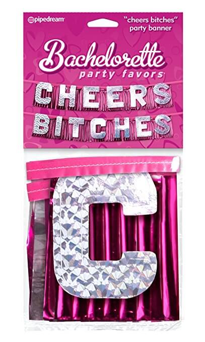 Bachelorette Party Favors &quot;Cheers Bitches&quot; Party Banner