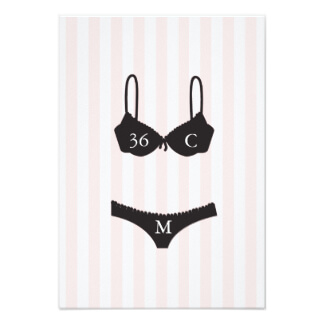 Beauty & Stripes Bachelorette Party Insert Card