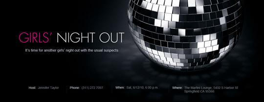 Disco Ball Invitation