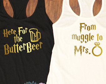 Bachelorette party shirts.Harry Potter Bachelorette tank tops.Bridesmaid gift.Bridesmaid tank top.Wedding shirt.Bachelorette shirts T154