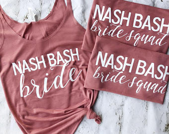 Bachelorette Party Shirts, Nashville Bachelorette, Bridesmaid Slouch Tank, Bridesmaids Shirts, Brides Babe, Nashville Shirts, Nash Bash