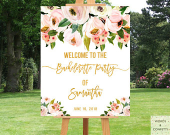 Bachelorette Party Decorations Banner, Bachelorette Party Banner, Bachelorette Party Signs Printable, Bachelorette Decor, Welcome Sign PDF