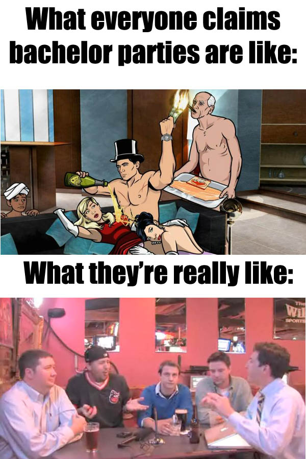 Image result for bachelor party stripper meme