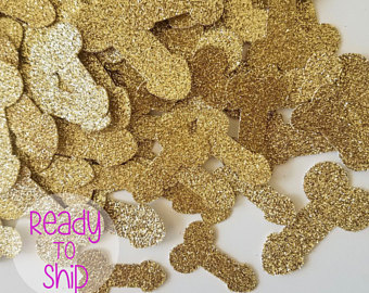 SALE! Penis Party Confetti Gold Glitter, Multiple Colors, Custom Confetti- Bachelorette Party, Hen Party, Penis Party, Same Penis Forever
