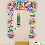 Tissue Paper Flower Fiesta Door Border