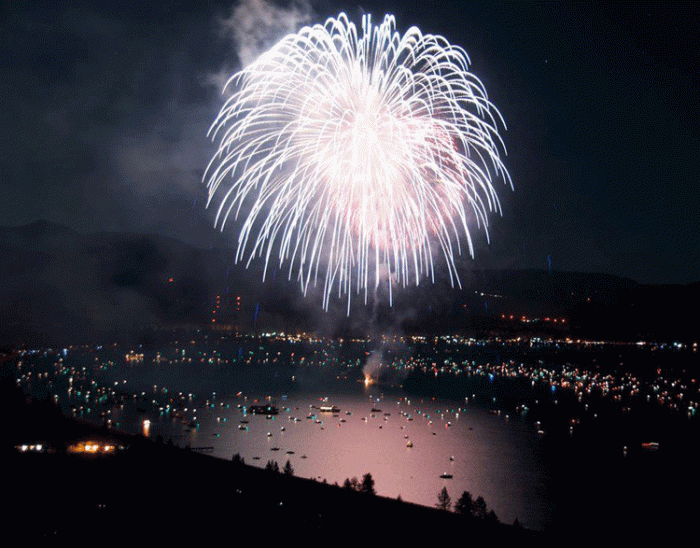 Fireworks at Lake Tahoe