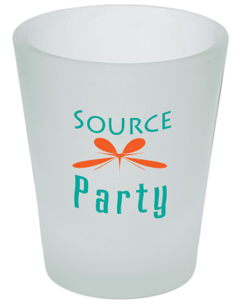 1.5 oz frosted custom shot glass