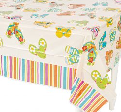 beach party plastic tablecloth