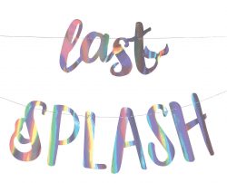 mermaid "last splash" bachelorette party sign