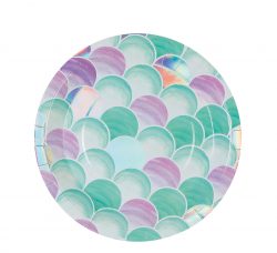 mermaid disposable dinner plates