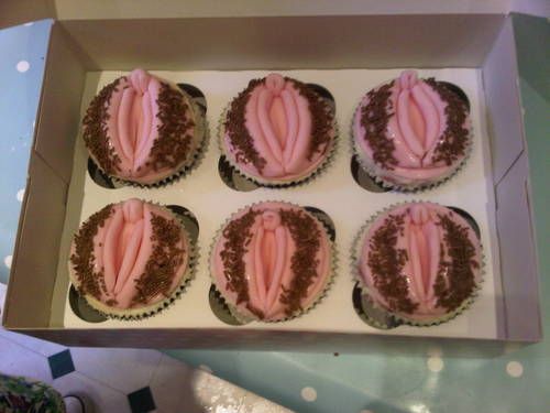 Imagine the innuendos you could make about vagina cupcakes. For a bachelorette party