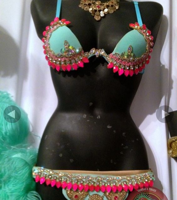 Trinidad & tabago carnival costume