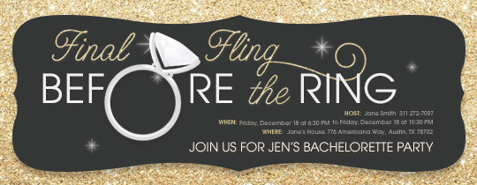 Final Fling Invitation