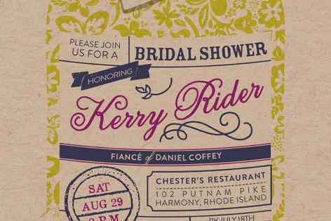 Rustic Mason Jar Celebration Bachelorette Party Online Invitations