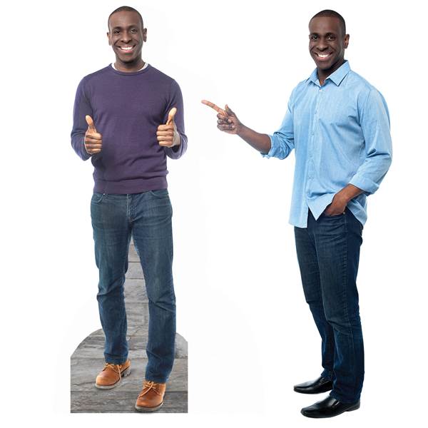 18 in. to 9 ft. 30th Birthday Select-a-Size Photo Standee